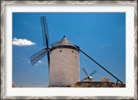 Framed Spain, Toledo Province, Consuegra La Mancha windmills
