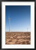 Framed Spain, Zaragoza Province, Gallur, Modern Windmills