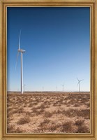 Framed Spain, Zaragoza Province, Gallur, Modern Windmills