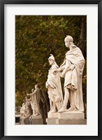 Framed Statues of Spanish Kings, Royal Palace, Madrid, Spain