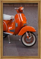 Framed Vespa Scooter, Llanes, Spain