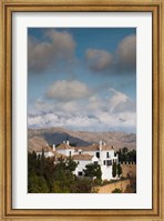 Framed View Of Villas And La Torresilla Mountain, Malaga Province, Spain