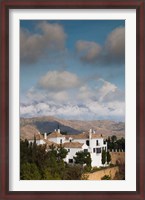 Framed View Of Villas And La Torresilla Mountain, Malaga Province, Spain