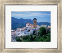Framed White Village of Algatocin, Andalusia, Spain
