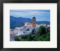 Framed White Village of Algatocin, Andalusia, Spain