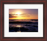 Framed Coastline at Sunset, Lanzarote, Canary Isles, Spain