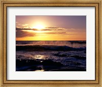 Framed Coastline at Sunset, Lanzarote, Canary Isles, Spain