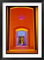 Framed Lit Doorway in the Ciutat Vella Area, Barcelona, Spain