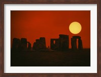 Framed Monoliths of Stonehenge near Salisbury, England