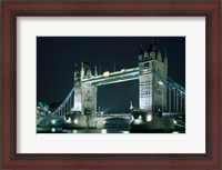Framed Tower Bridge at Night, London, England