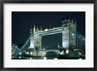 Framed Tower Bridge at Night, London, England