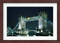 Framed Tower Bridge at Night, London, England