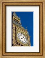 Framed Big Ben Clock Tower on Parliament Building in London, England