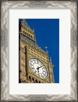Framed Big Ben Clock Tower on Parliament Building in London, England