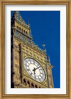 Framed Big Ben Clock Tower on Parliament Building in London, England