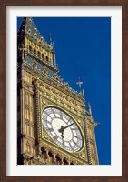 Framed Big Ben Clock Tower on Parliament Building in London, England