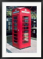 Framed Red Telephone Booth, London, England