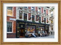 Framed Sherlock Holmes, Pub, London, England