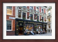 Framed Sherlock Holmes, Pub, London, England