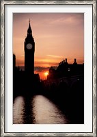 Framed Big Ben Clock Tower, London, England
