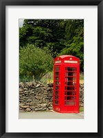 Framed England, Cumbria, Grasmere, Phone Booth