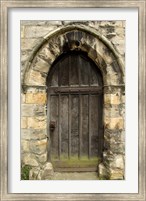 Framed Medieval City Wall Door, York, Yorkshire, England