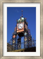 Framed Eastgate Clock, Chester, Cheshire, England