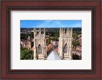 Framed York Minster Cathedral, City of York, North Yorkshire, England