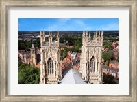 Framed York Minster Cathedral, City of York, North Yorkshire, England