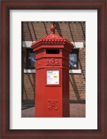 Framed GR Post Box, Gloucester, Gloucestershire, England