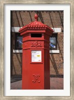 Framed GR Post Box, Gloucester, Gloucestershire, England