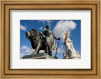 Framed Statue Detail of Queen Victoria Memorial, Buckingham Palace, London, England