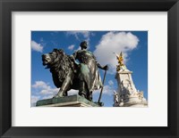 Framed Statue Detail of Queen Victoria Memorial, Buckingham Palace, London, England
