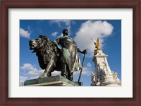 Framed Statue Detail of Queen Victoria Memorial, Buckingham Palace, London, England