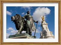 Framed Statue Detail of Queen Victoria Memorial, Buckingham Palace, London, England