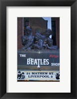 Framed Beatles Shop, Mathew Street, Liverpool, England