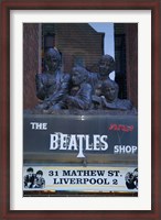 Framed Beatles Shop, Mathew Street, Liverpool, England