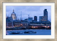 Framed View of Thames River, London, England