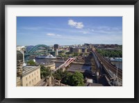 Framed View Over the Tyne Bridges, Newcastle on Tyne, Tyne and Wear, England