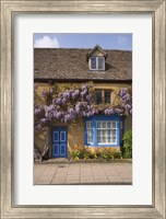 Framed Wisteria Covered Cottage, Broadway, Cotswolds, England