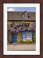 Framed Wisteria Covered Cottage, Broadway, Cotswolds, England