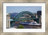 Framed Tyne Bridge and The Sage, Newcastle on Tyne, Tyne and Wear, England