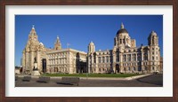 Framed Liver, Cunard, and Port of Liverpool Buildings, Liverpool, Merseyside, England