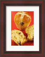 Framed Hot cross buns, an English Easter specialty