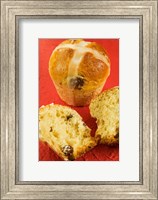 Framed Hot cross buns, an English Easter specialty
