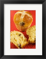 Framed Hot cross buns, an English Easter specialty