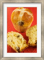 Framed Hot cross buns, an English Easter specialty