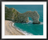 Framed Durdle Door in Lulworth Cove, Dorset, England