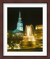 Framed Trafalgar Square, London, England