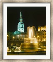 Framed Trafalgar Square, London, England